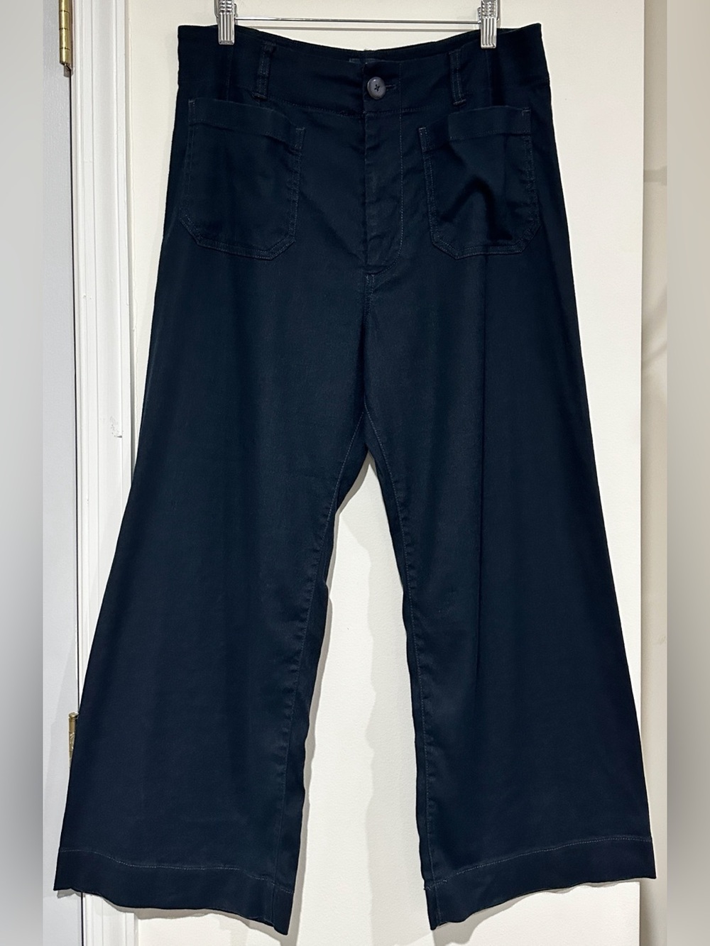 Anthropologie Maeve The Colette Linen Stretch Wide Leg Pants - Picture 2 of 10